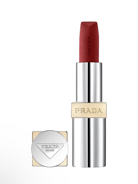 Prada Other - Prada Monochrome Hyper Matte Lipstick B03 Mahogany - Silver & Gold Accents